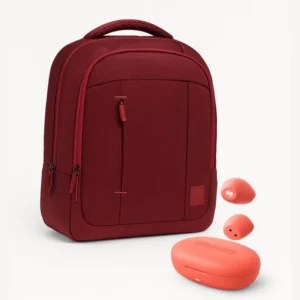 11_800x Combo: Mochila Zilker Vino 15.6” + Audífonos Lisbon Coral