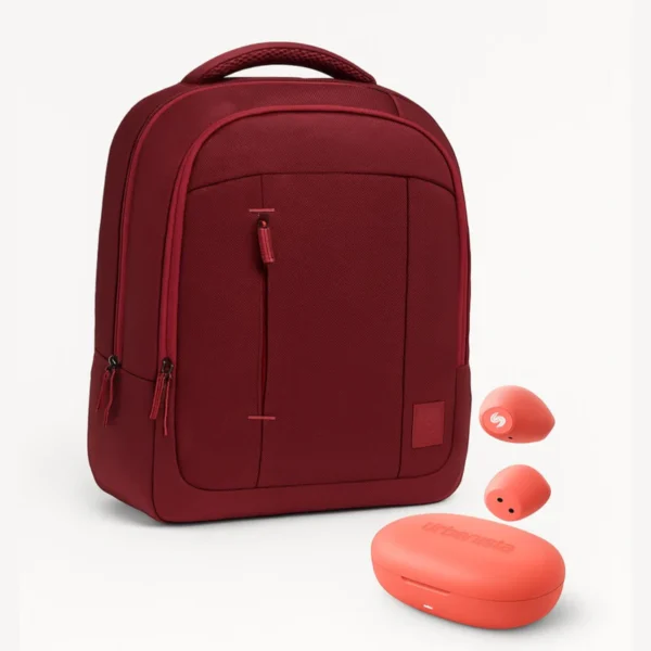 11_800x Combo: Mochila Zilker Vino 15.6” + Audífonos Lisbon Coral