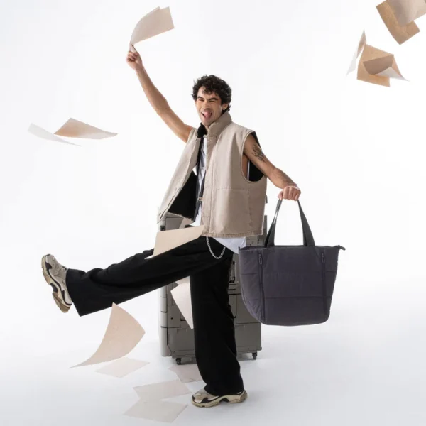 Bolsa Tote Bag Onna Laptop 15" Cool Capital Gris